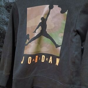 Jordan Black Hoodie with Camo Logo